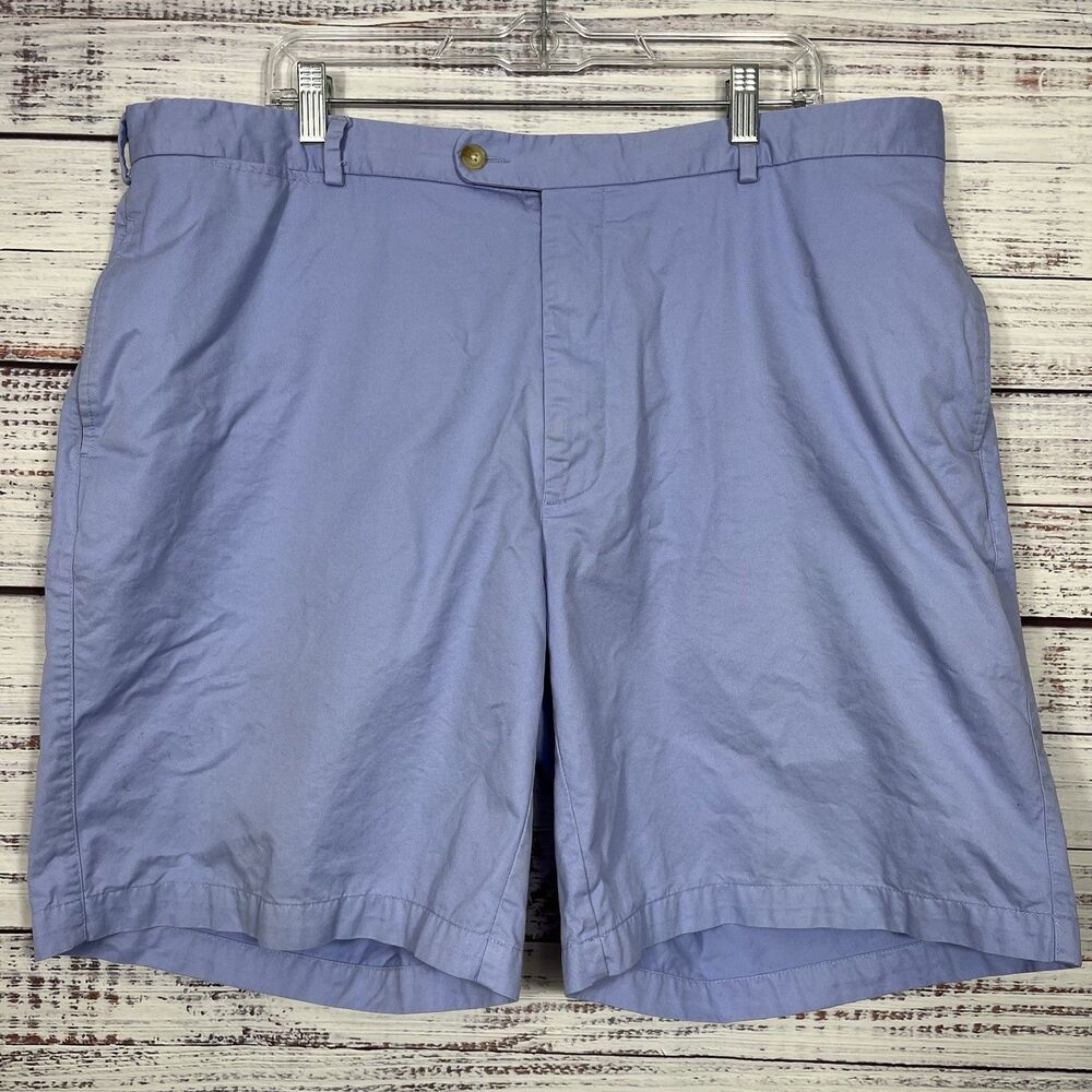 Peter Millar Shorts Lightweight Twill Cotton Men’s 42 Golf Preppy Blue Purple